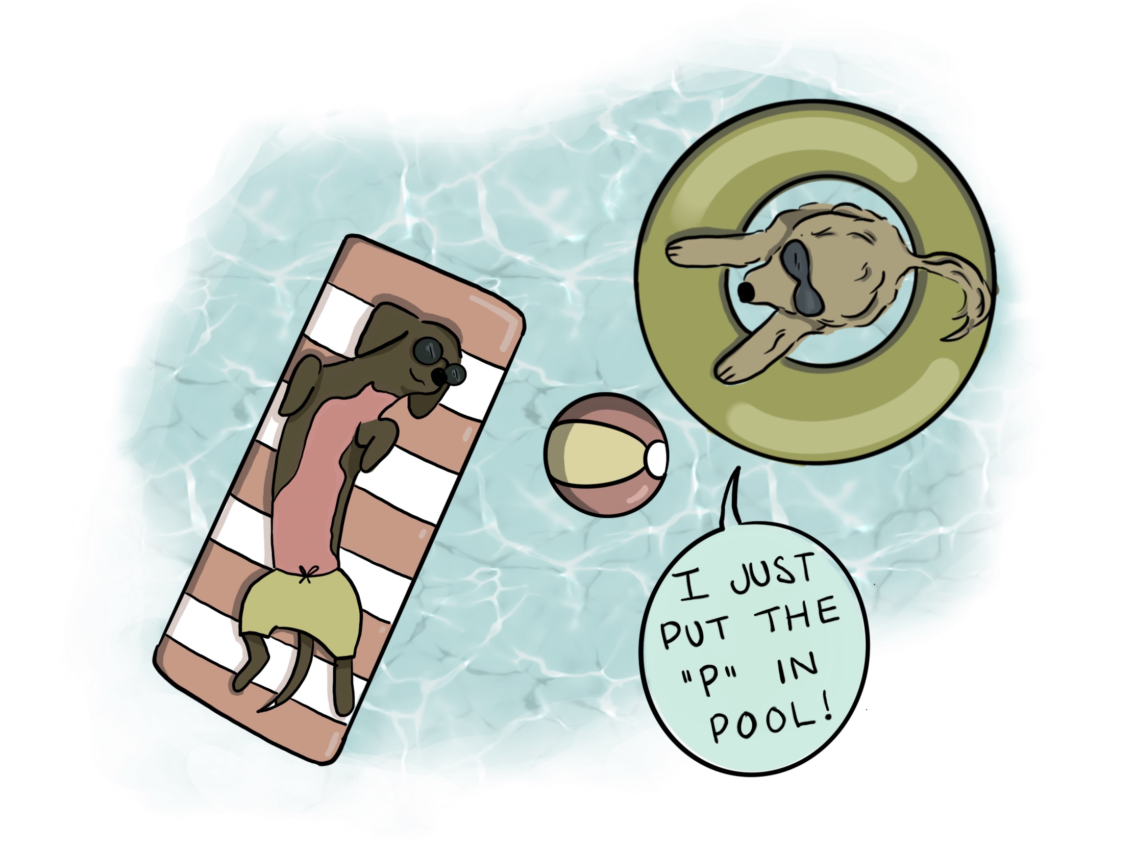 ... and in that moment, Leo thanked the great lord above to have chosen the flotation device that he did.