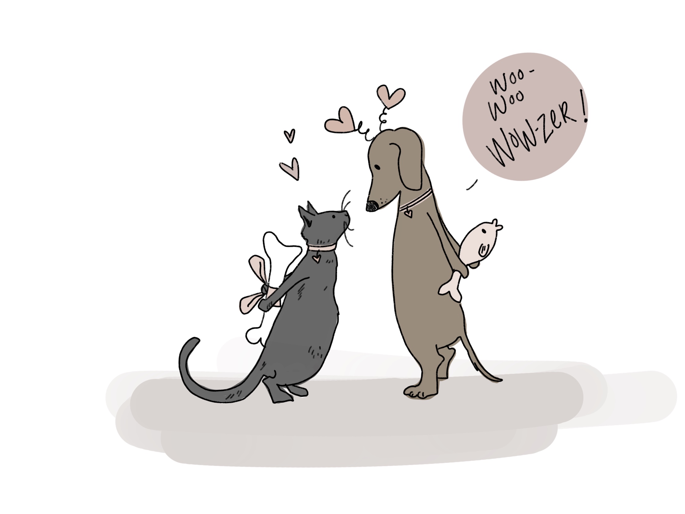 Leo trying to impress his crush on Valentines Day, oh young love! Isnt it sweet!